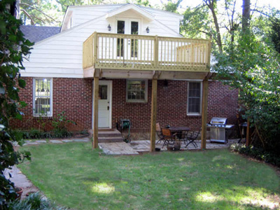 Private deck off master bedroom